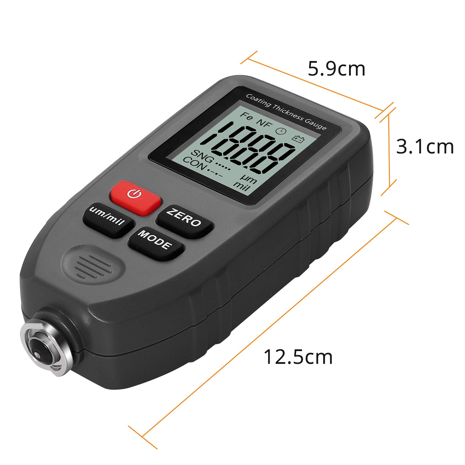 Misuratore Di Spessore Vernice Auto - Spessimetro Digitale 0-1500um | Per Carrozzieri E Appassionati - Foto 4