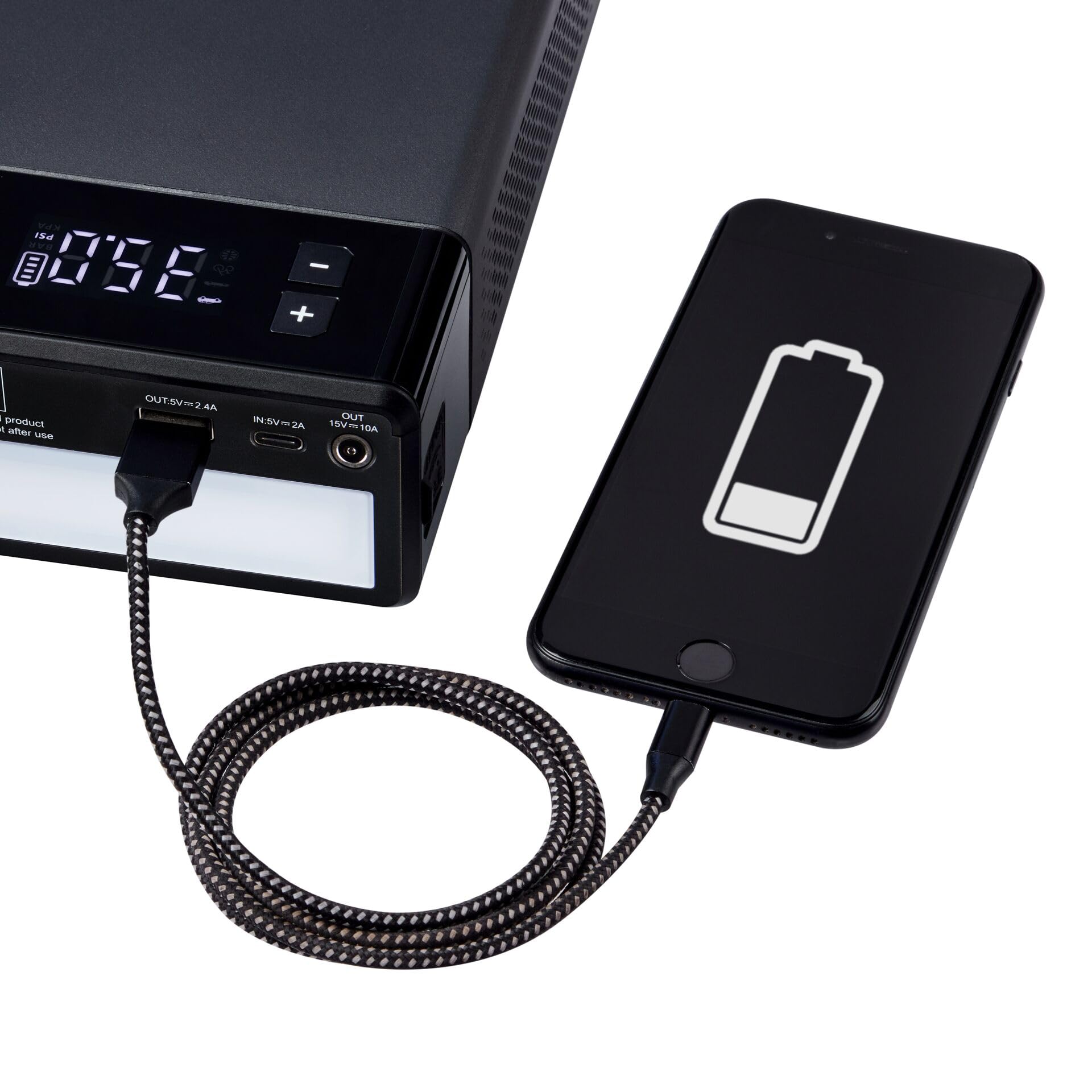 OSRAM BATTERYjumpstart 1500, Starthilfe Powerbank, Lithium-Starthilfegerät, für 12V-Fahrzeuge mit bis zu 6.0L Benzin- und 3.0L Dieselmotoren