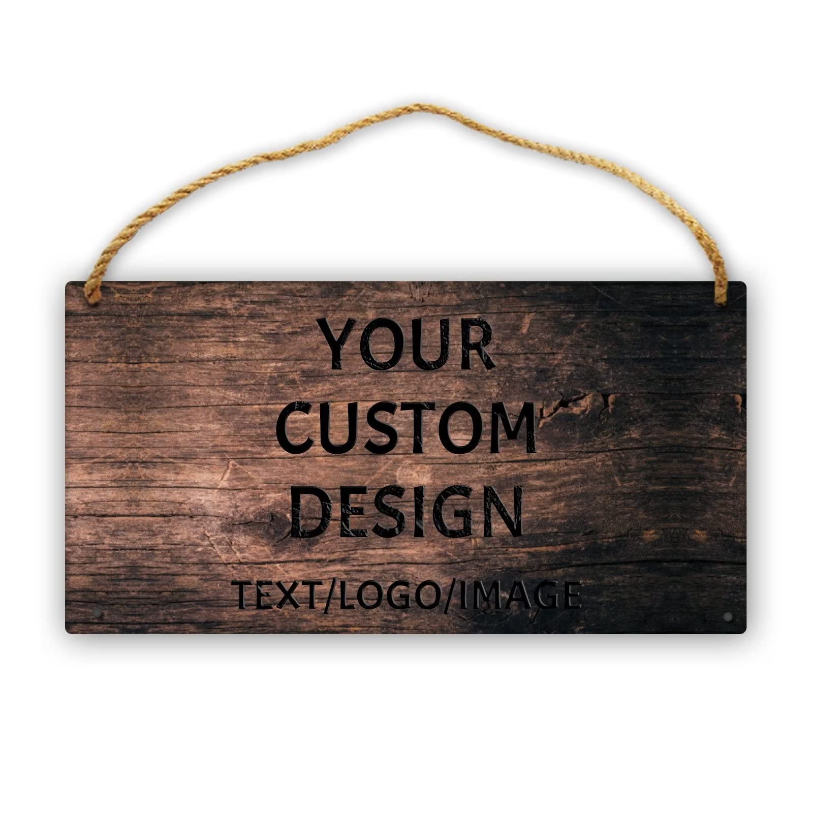 Mraxovid Personalised Wooden Hanging Plaque Signs Customised Wooden Board Decoration Decor for Family Sign, Name Date, Rustic Sign for Home, Kitchen, Wall Art — image 1