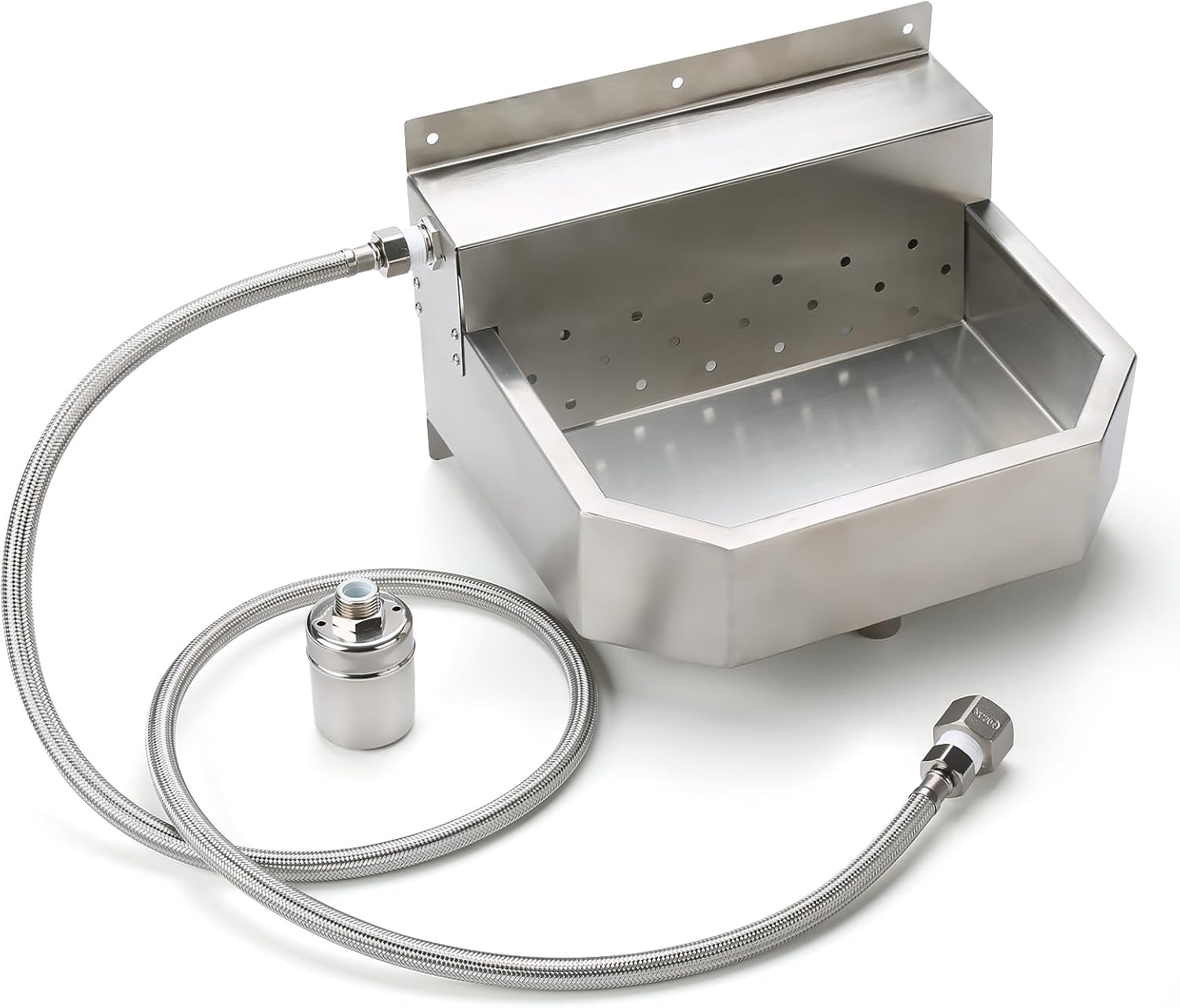 Outdoor Automatic Dog Waterer Bowl Dispenser?Self Filling Stock Waterers for Horses, Cattle, Goats, Livestock, Heavy Stainless Steel, Extra Large Farm Animal Water Dispenser AW-03