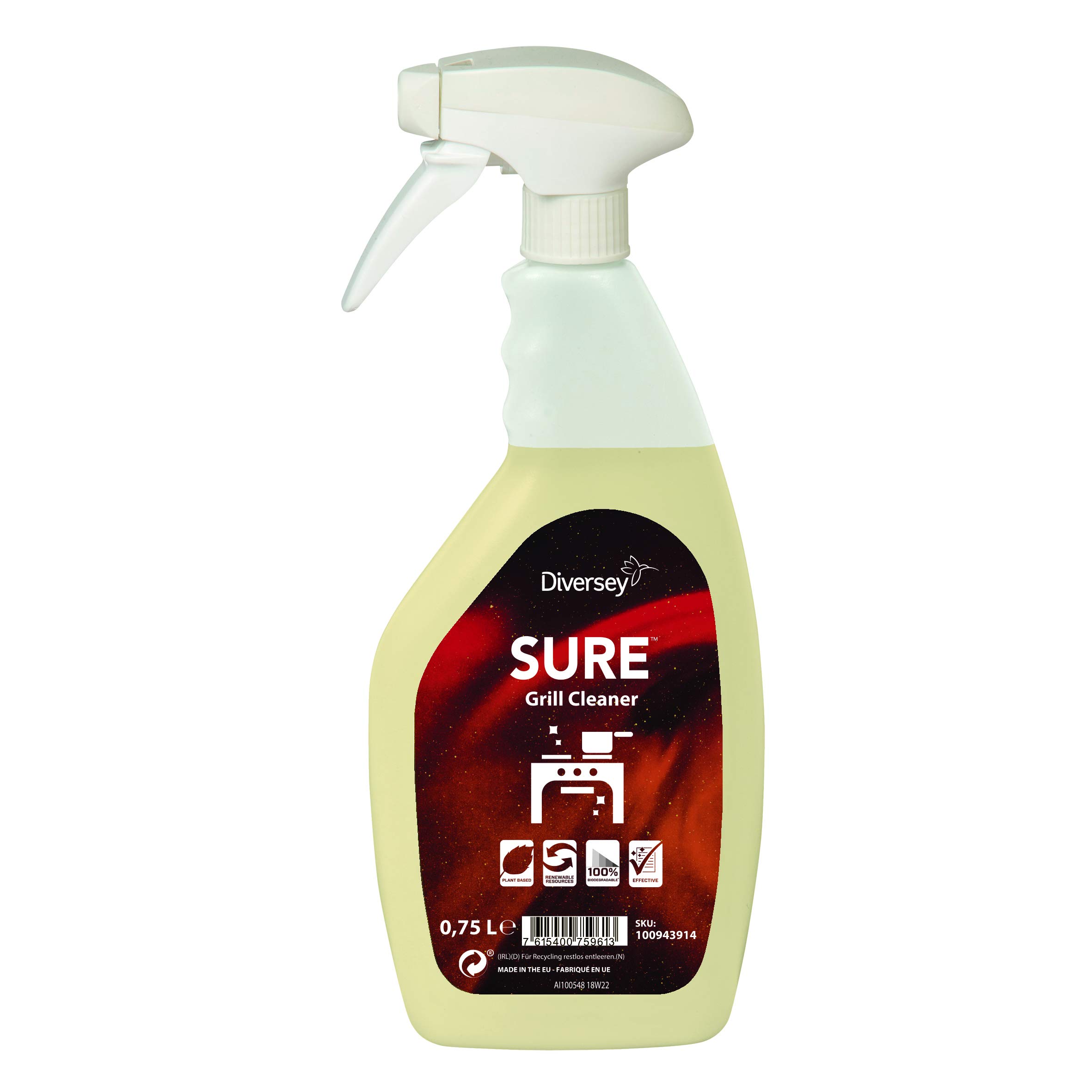 Diversey 100943914 - Detergente per barbecue e forno (confezione da 6)