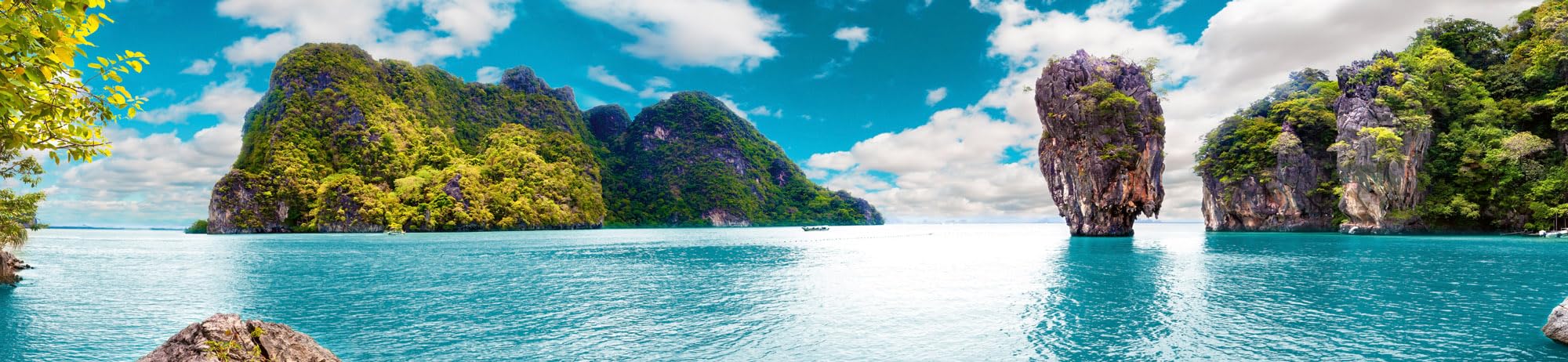 Dimex Pellicola autoadesiva per parete posteriore della cucina, motivo: isola della Thailandia, 260 x 60 cm, pellicola adesiva decorativa, paraspruzzi per cucina, Made in EU