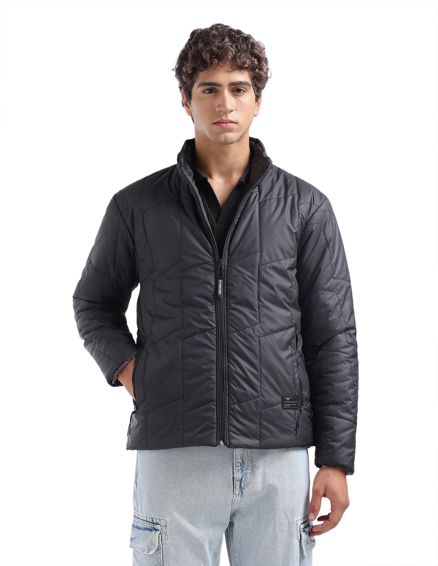 flying machine Solid Reversible Puffer Jacket-picture-11