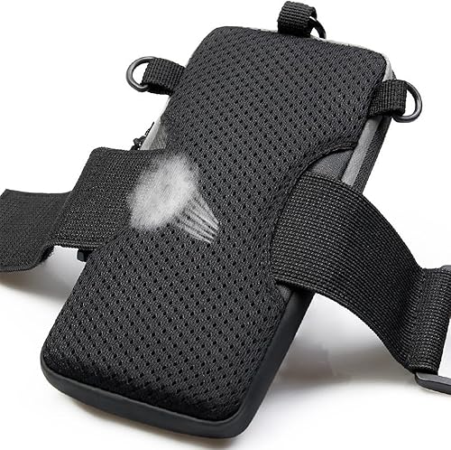 Miniatura 3 de Soporte para teléfono celular, bolsa cruzada pequeña con banda para el brazo, uso para correr, caminar, senderismo