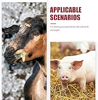 Vista 8 de Tofficu Paquete de 5 botellas de alimentación de animales pequeños de 13.5 onzas para corderos, niños y terneros, botellas de plástico para leche