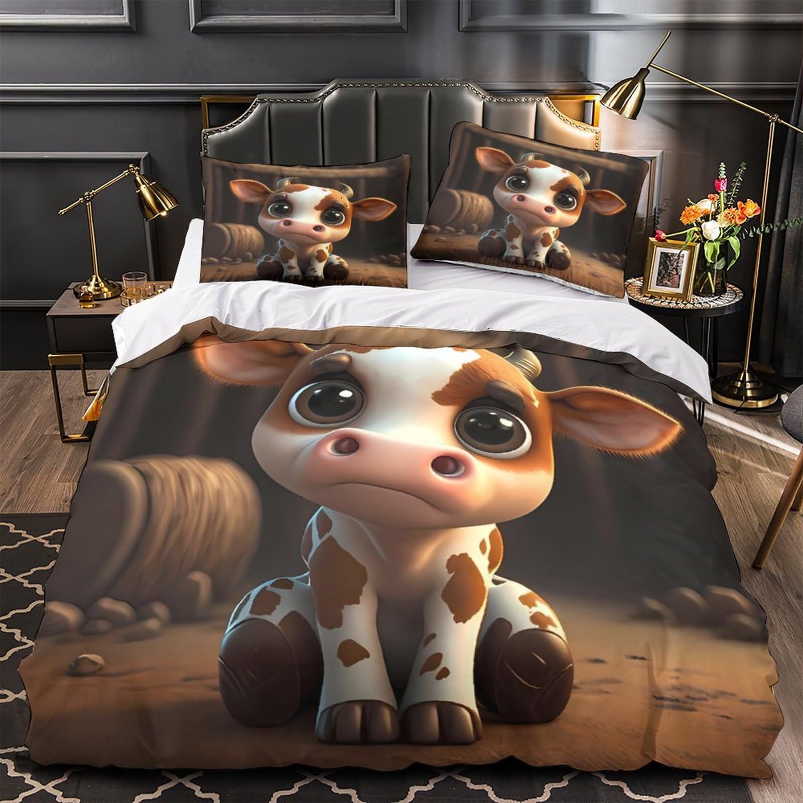 Parure de lit éléphant 3D en microfibre premium ultra douce de qualité supérieure