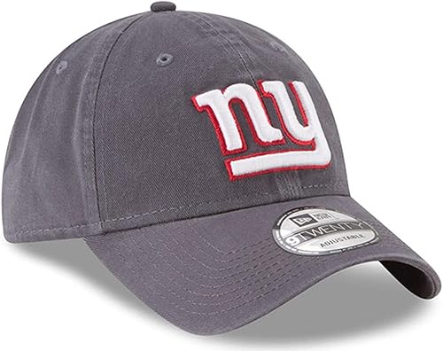 Miniatura 3 de New Era NFL Core Classic 9TWENTY - Gorra ajustable de grafito, talla única, New York Giants