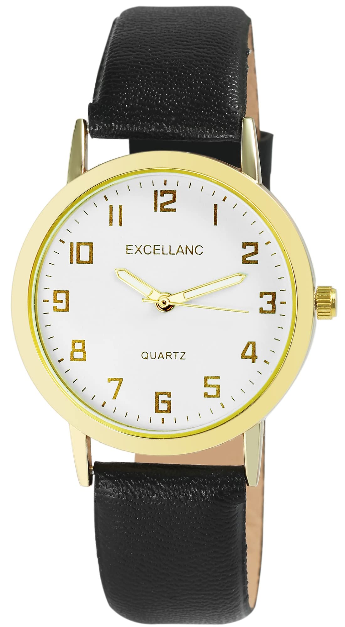 Excellanc Orologio da uomo Verde Scuro Nero Analogico