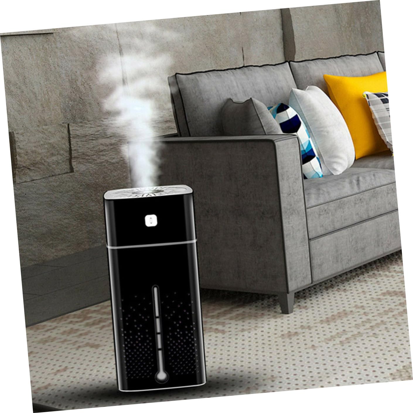 Umidificatore USB Mini Multifunzione 1l Silenzioso per Casa e Auto | Plastica Nera, Aumenta L’umidità, Riduce Odori Sgradevoli, Adatto a Scuola e Auto