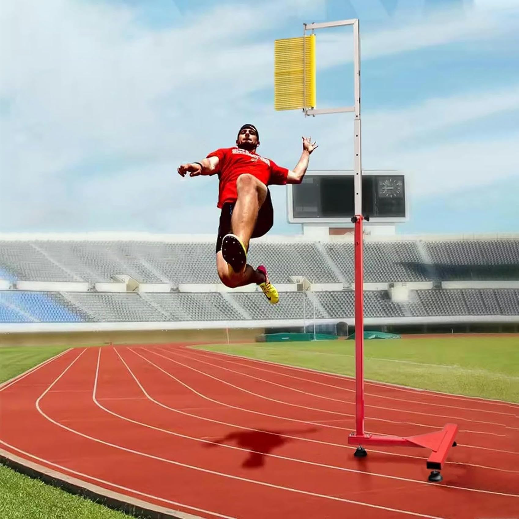 Testeur de saut vertical basket challenger de sport lourd avec aubes de mesure