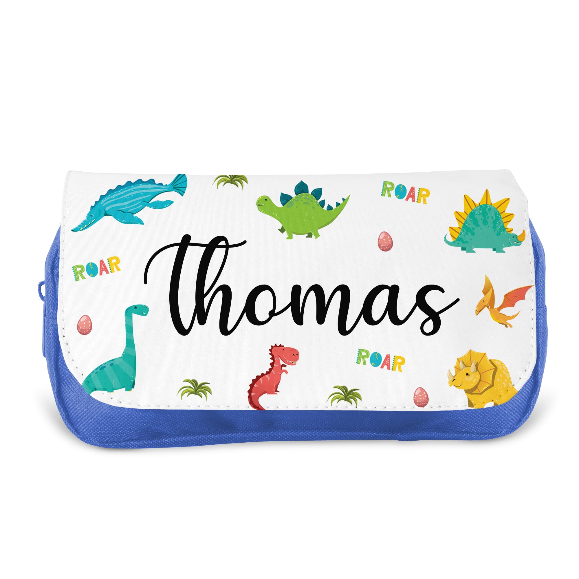 Personalised Children’s Pencil Case | Pencil Case for Girls, Pencil Case for Boys - Back to School | Custom Kids Pencil Case, School Pencil Case (Dinosaurs)