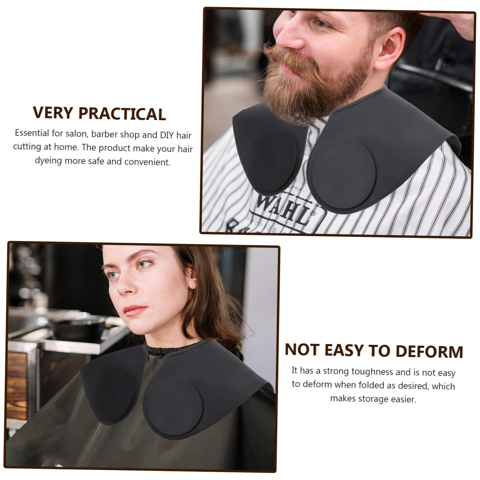 VALICLUD Capa De Silicona Para Peluquería Tamaño Estándar Para Corte y Teñido De Cabello Uso Profesional y Doméstico