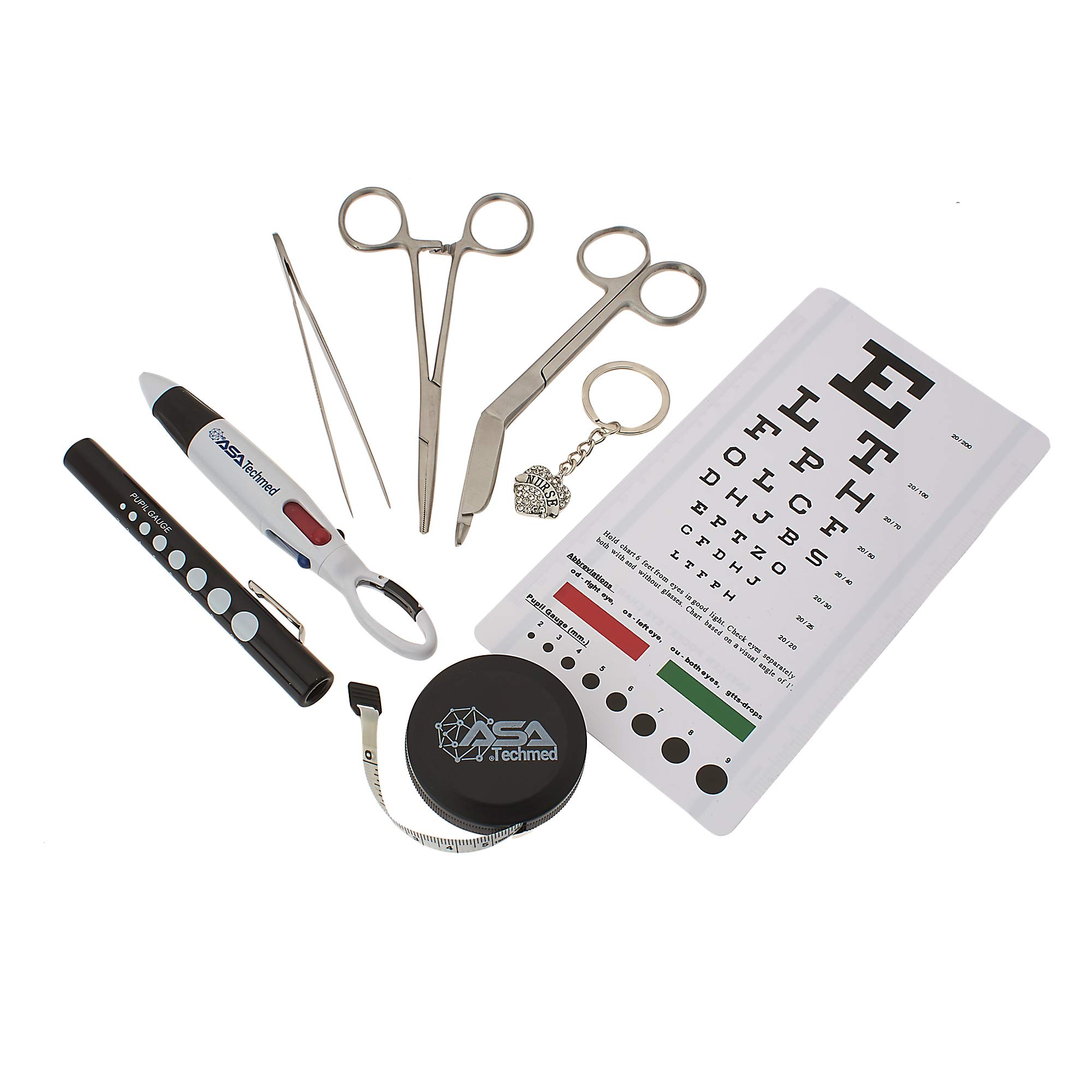 4 Pockets Nurse Organizer Pouch, Stainless Steel + Black Tools Medical Instrument Organizer w