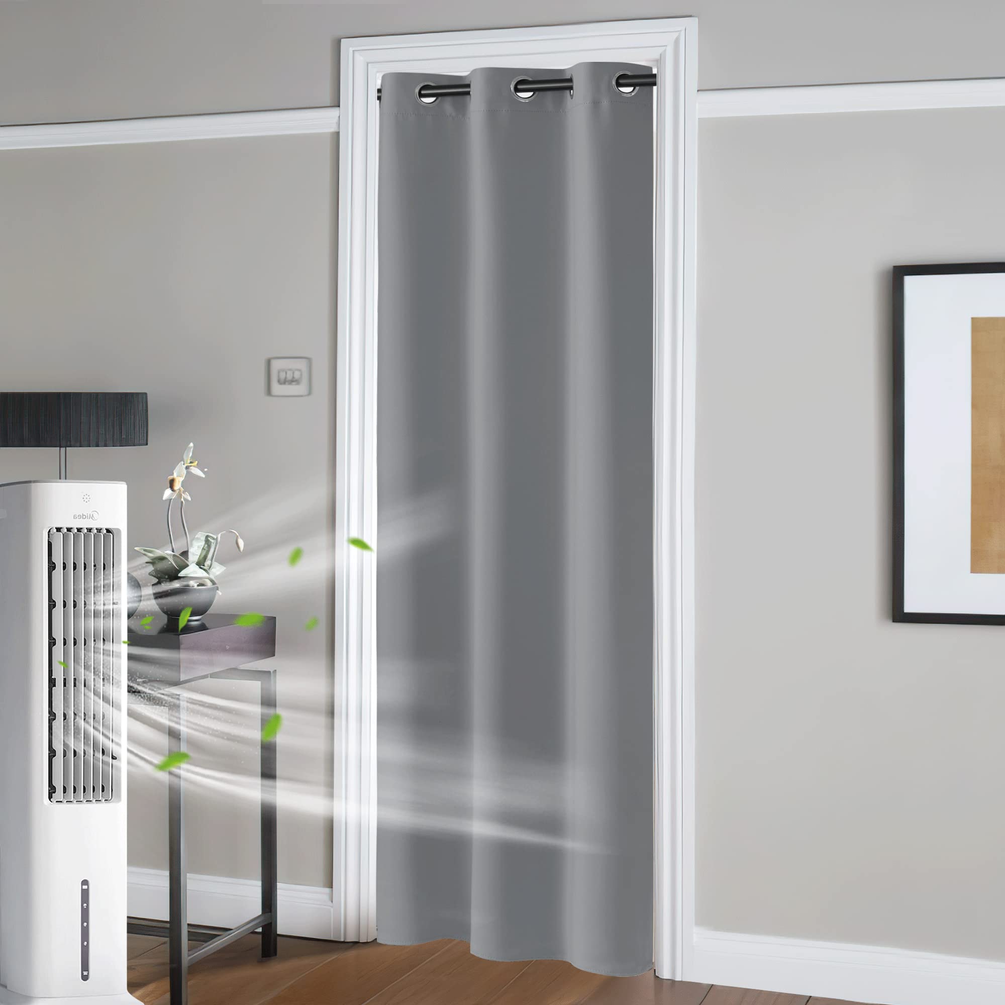 RYB HOME Portable Doorway Curtains Privacy Blackout Thermal