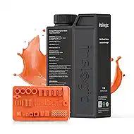 Inslogic 14K High Detail 3D Printer Resin, Smooth Matte Finish with Fine Detail for Miniatures, Low Shrinkage, No Cracking, 405nm UV-Curing Resin for LCD, DLP, SLA 3D Printing (Sunrise Orange, 1kg）