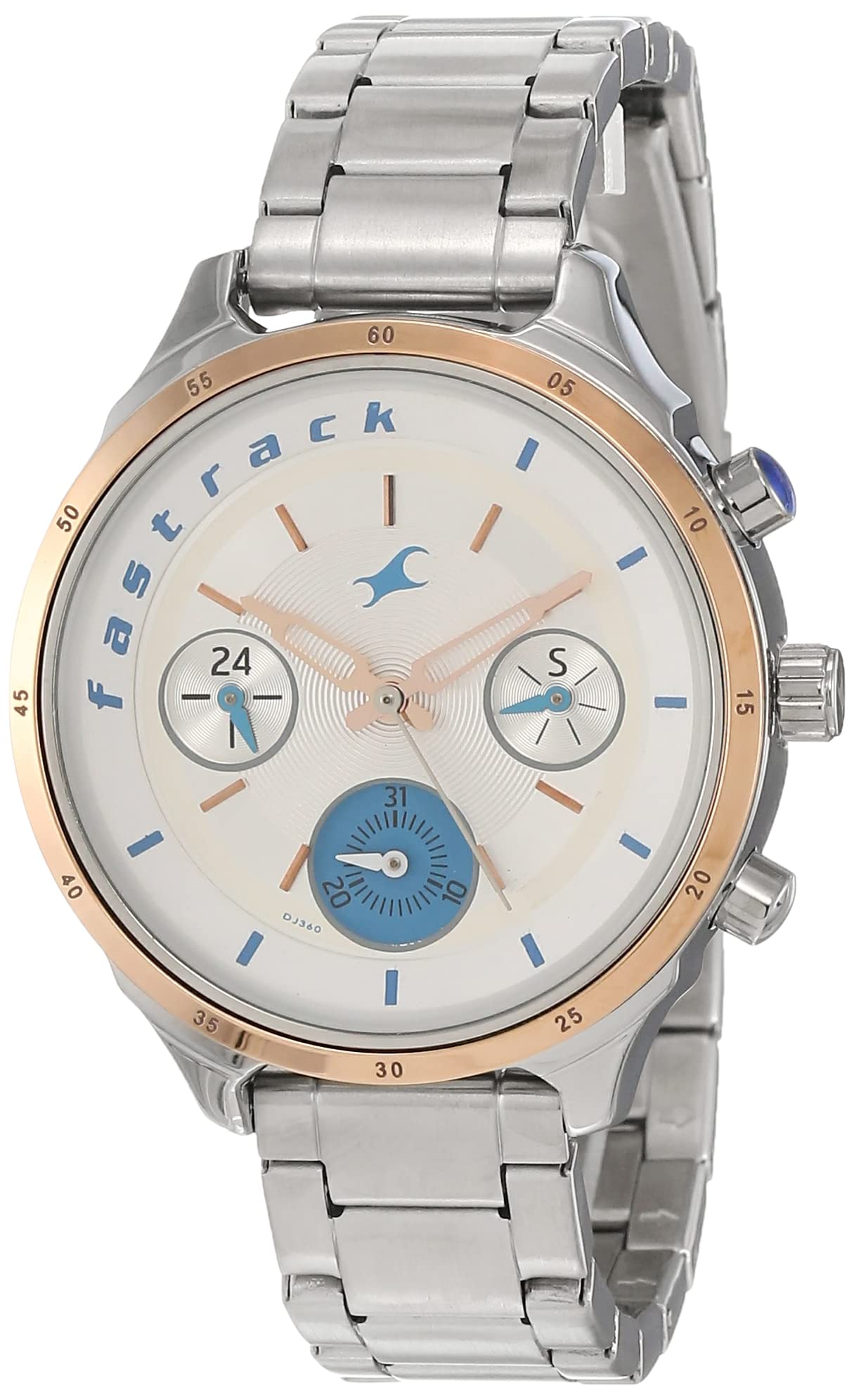 Fastrack Women Stainless Steel All Nighters Analog White Dial Watch-6186Km02 / 6186Km02/6186Km02, Band Color-Silver (B081H147Z1) Amazon Price History, Amazon Price Tracker