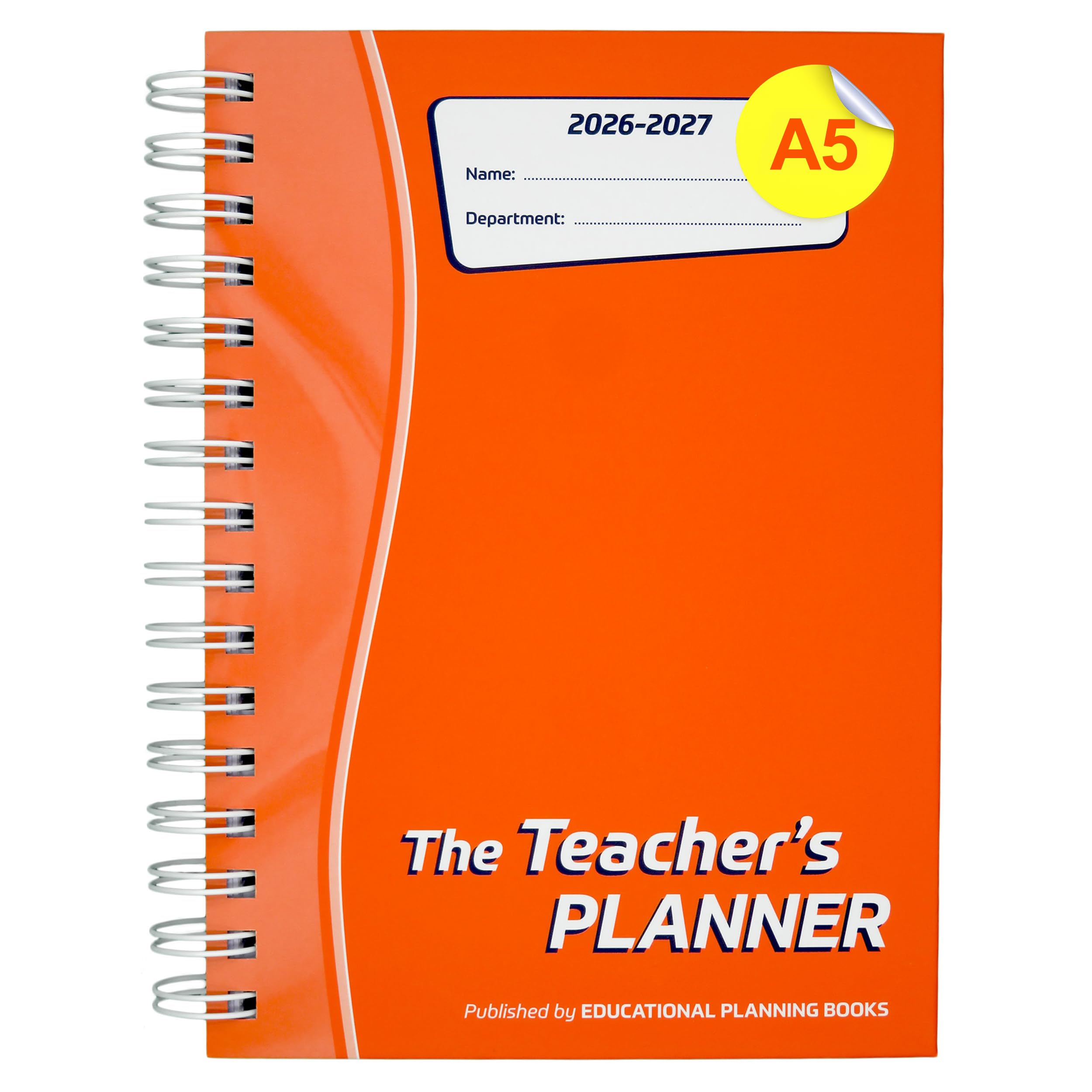 The Teachers Planner 2026-2027 for Secondary School – A5 – Six Period Day – Page-a-Day & Undated, with Dedicated Pages for Year Planning, Exams, Marking and more (TP9-O)