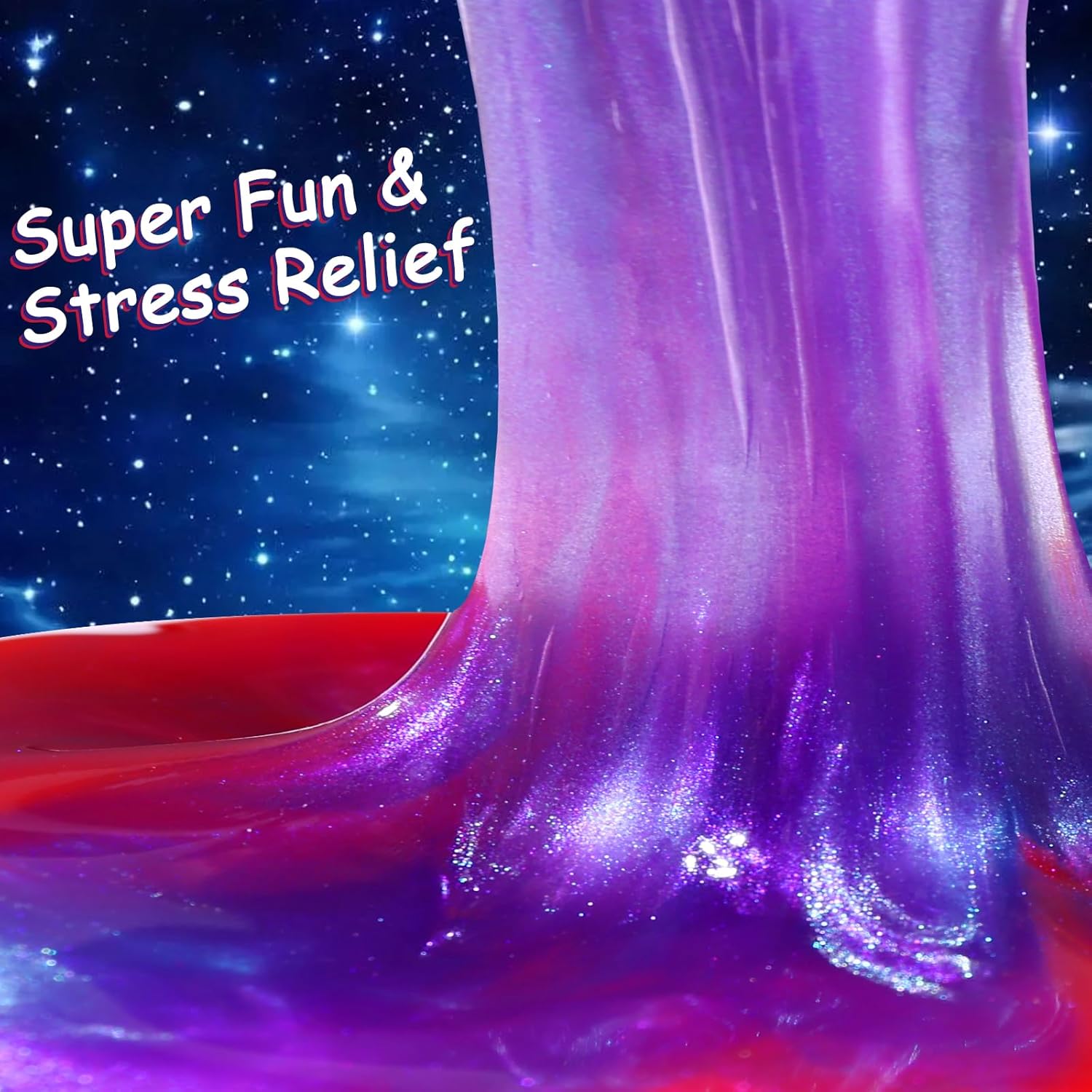 Galaxy Slime 24pack, Party Favors, DIY Stress Relief Putty Toy, Birthday Halloween Christmas Stocking Stuffers, Classroom Reward for Girls and Boys