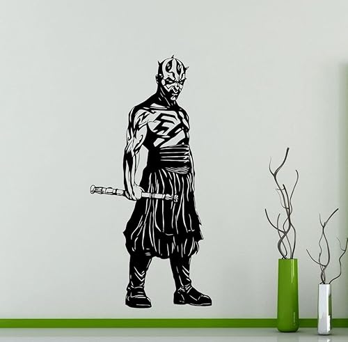 Darth Maul - Calcomanías de pared para decoración de pared, póster de vinilo para el hogar, adolescentes, personajes del diablo Sith Lord,