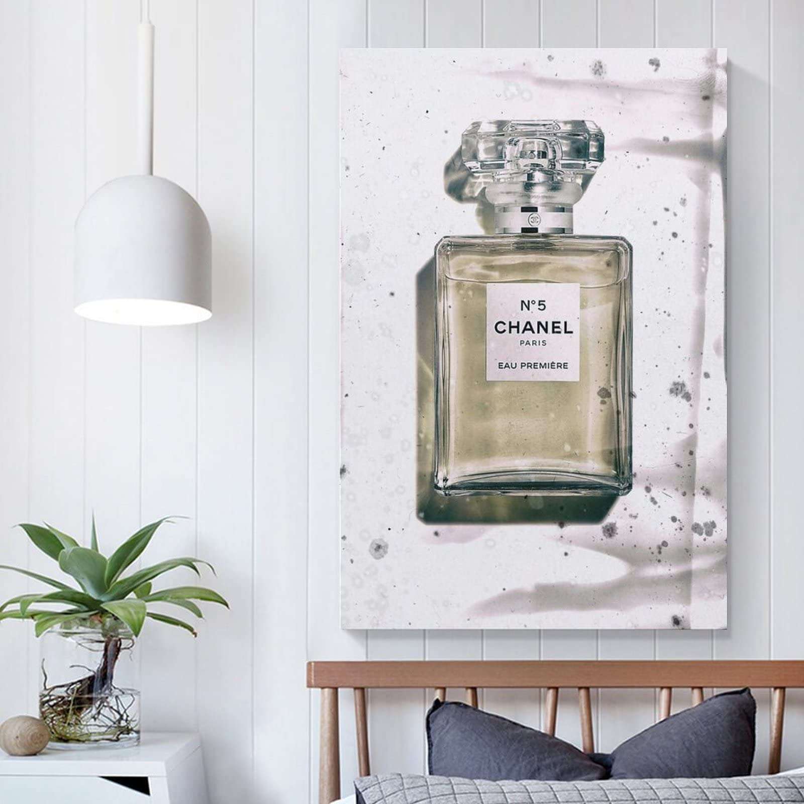 Amazon.com: Chanel No 5 Perfume Bottle Art Poster Canvas Art