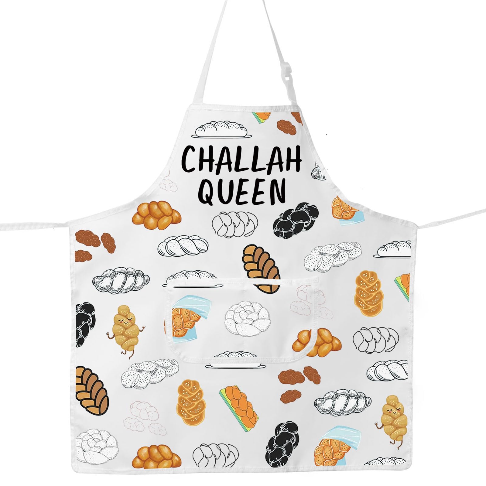 JNIAP Challah Apron Jewish Gifts Shabbat Shalom Apron Israel Gifts Challah Bread Aprons