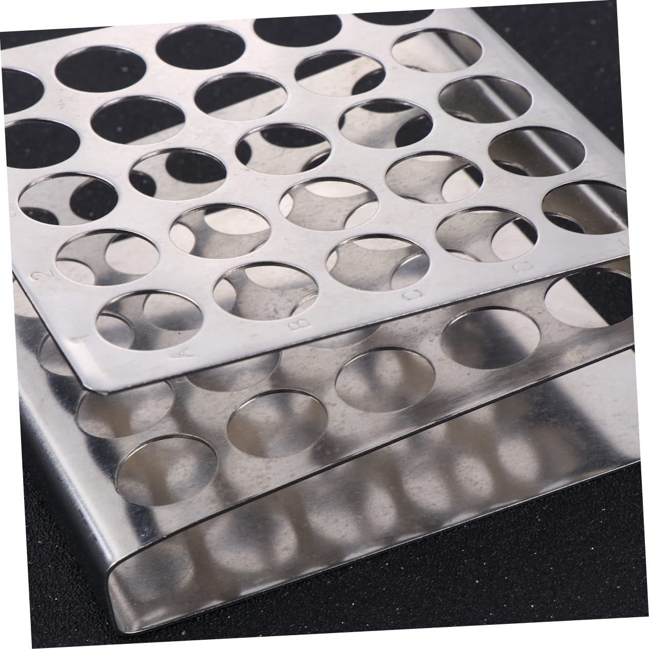 GLEAVI 3 Pezzi 25 robusto portaprovette rack portaprovette in legno portatubo supporto per tubi di prova forniture per laboratori scolastici di legno provetta Acciaio inossidabile staffa
