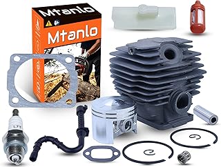 Mtanlo Cylinder Piston Gasket Kit 46mm For Stihl 028 Super AV WB Chainsaw 1118 020 1203 , Cylinder Piston Kit, Fuel Line, Fuel Filter, Spark Plug, Cylinder Gasket, Muffler Gasket, Needle Bearing