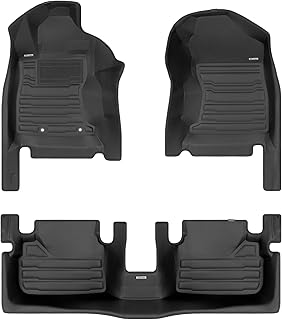 TuxMat - for Subaru WRX 2022-2024 Models - Custom Car Mats - Maximum Coverage, All Weather, Laser Measured - This Full Set Includes 1st and 2nd Rows