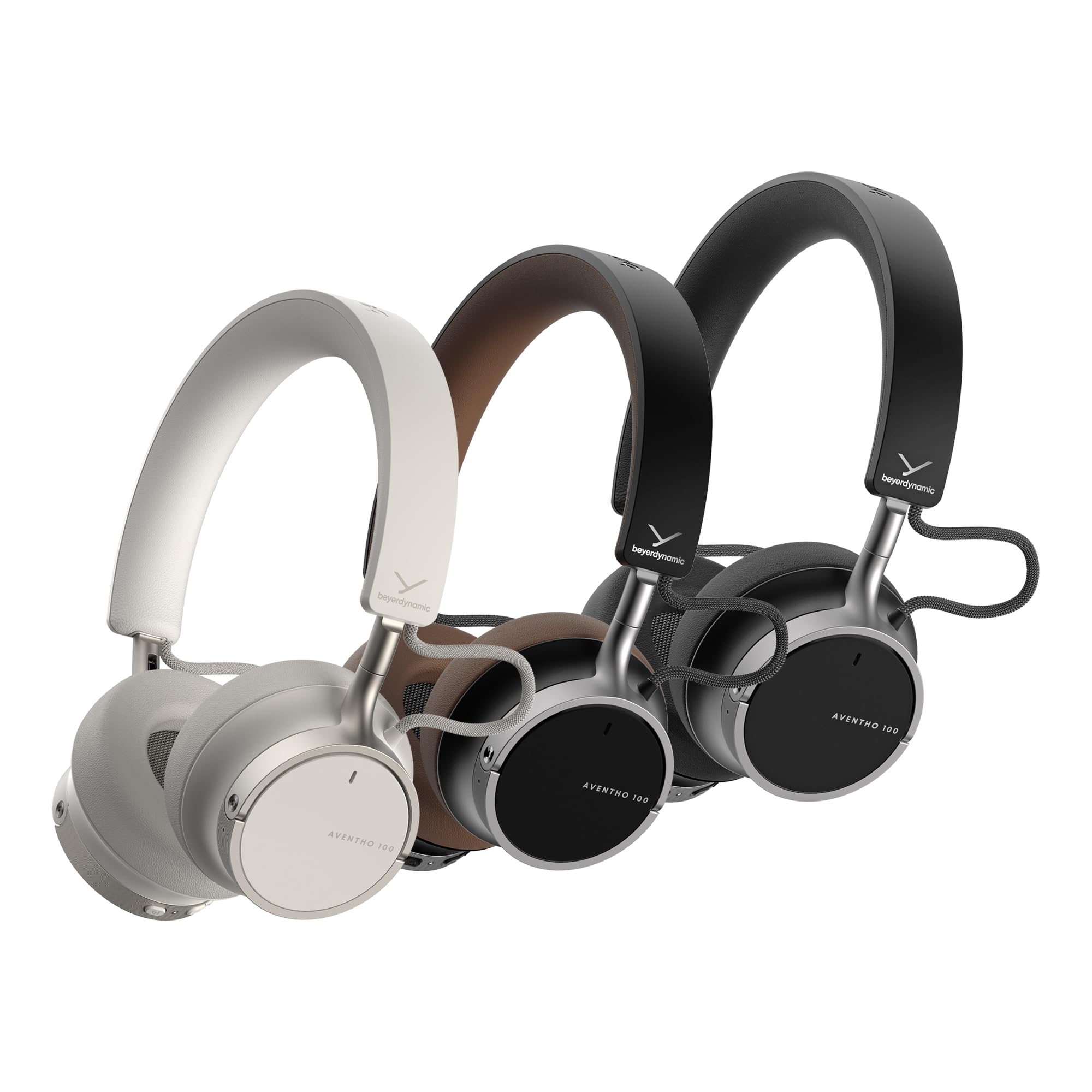 beyerdynamic AVENTHO 100 - Cuffie wireless On-Ear con cancellazione del rumore, 60 ore di durata della batteria, pieghevole, in nero - nuovo aggiornamento disponibile tramite app