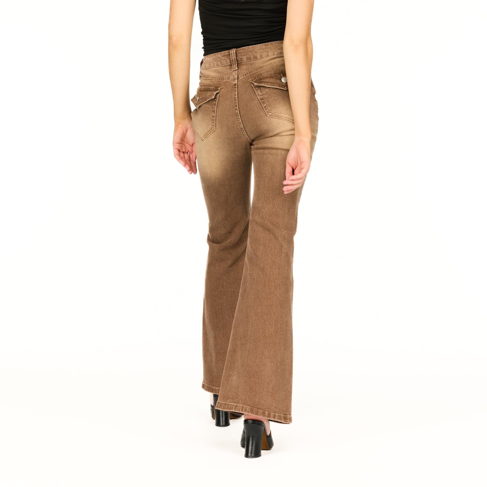Forever 21 Flare Denim High-Rise Slim Fit Stretch Jeans - Retro Y2k Style - Jeans - Jean Stretch Taille Haute Flare - Style rétro Y2k - Femme