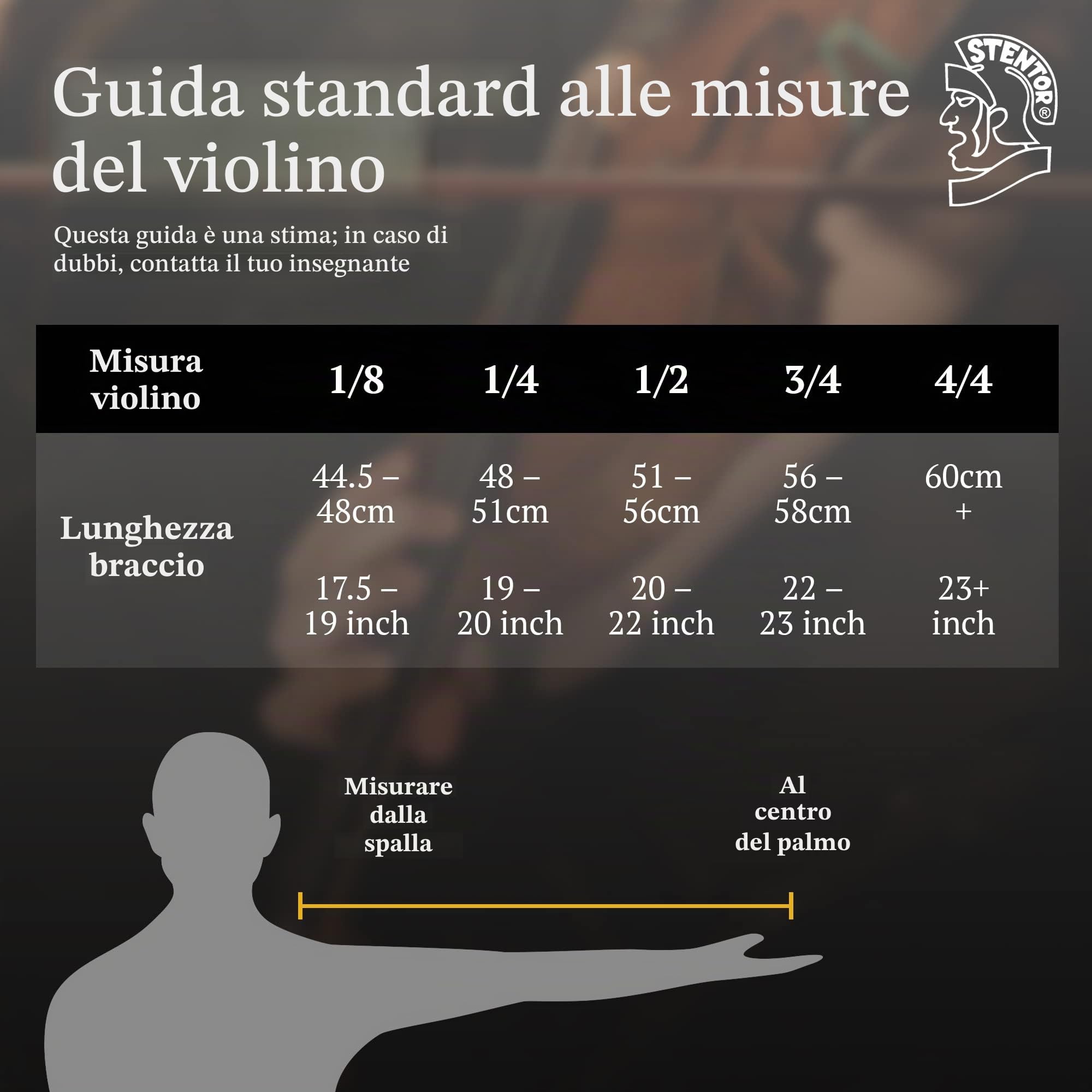 Stentor - Violino standard da studente, misura 4/4,per principianti, con archetto in legno e custodia (1018A - 4/4)