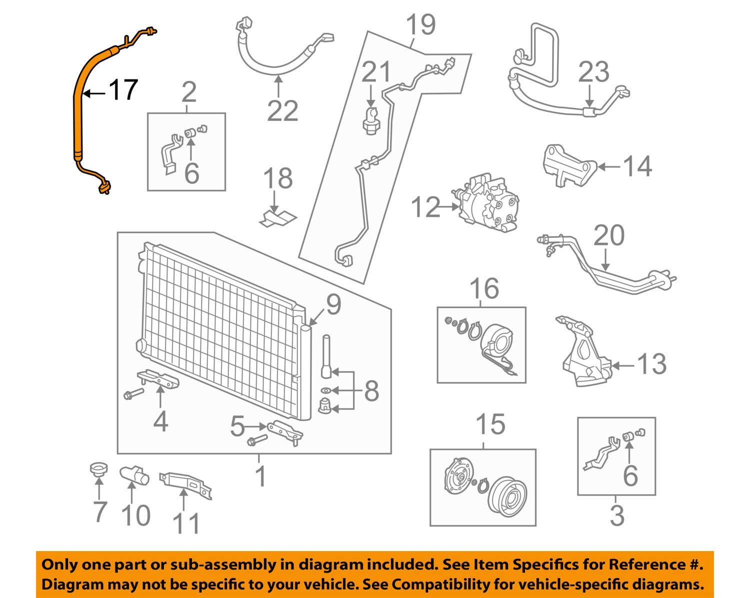 Tuyau 80311-SNA-A03 Genuine Honda pour entretien du circuit de clim