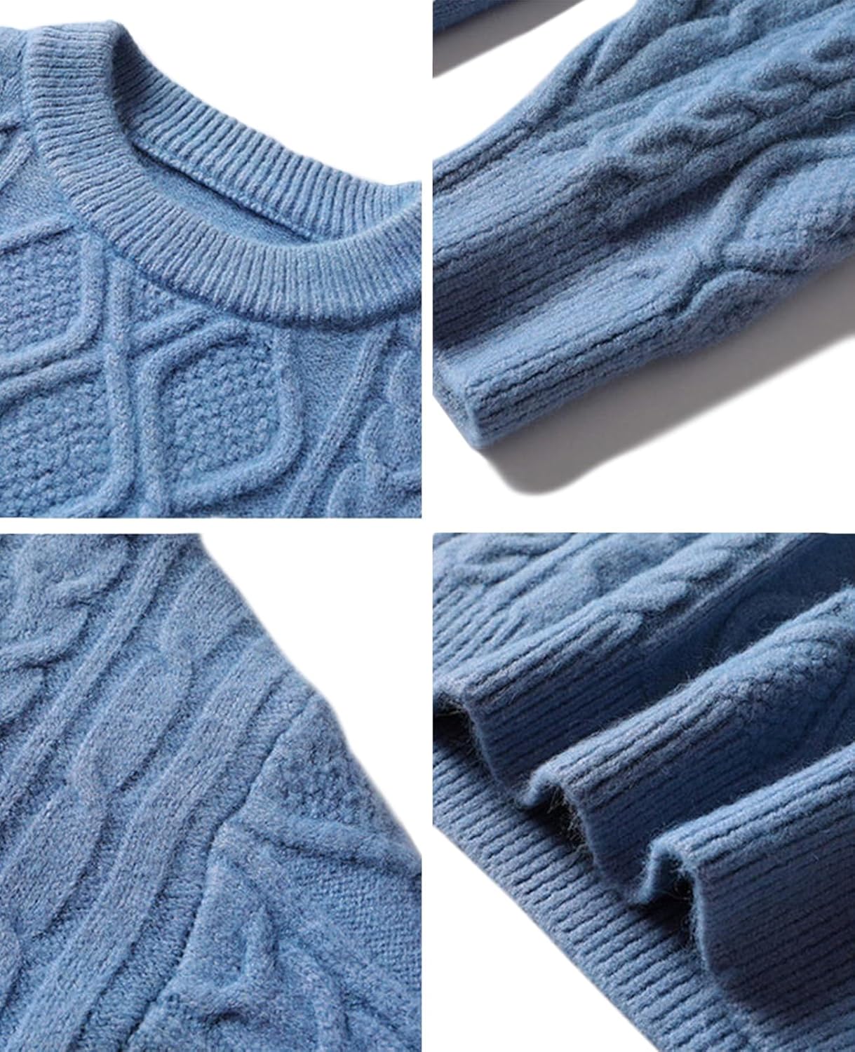 Aelfric Eden Oversized Sweater 90s Vintage Cable Knit Long Sleeve Women Heavy Crewneck Pullover - Image 5