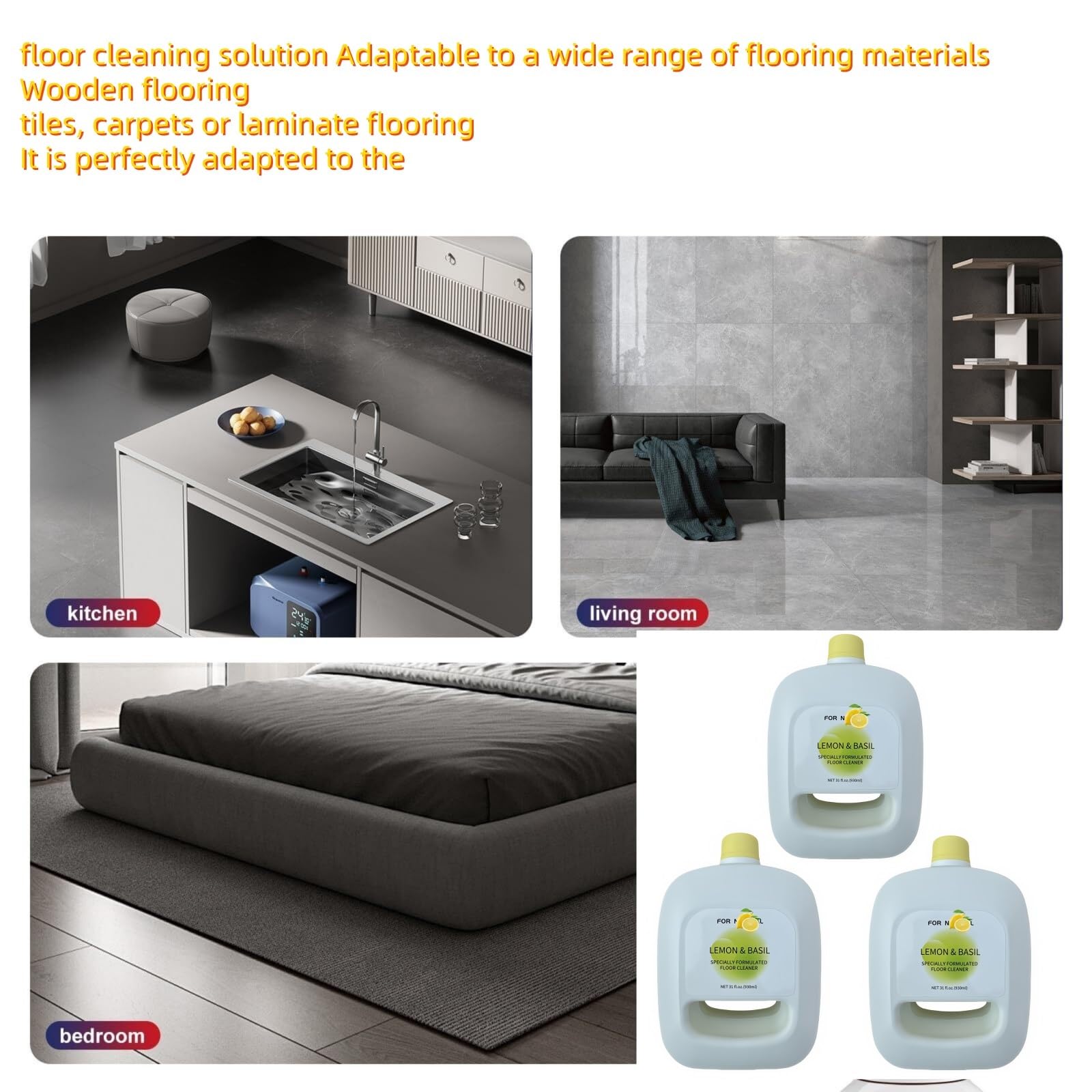Soluzione Detergente Compatibile Con Narwal Freo/Freo X Ultra 930ML Detersivi Al Profumo Di Limone Soluzione Detergente For Pavimenti