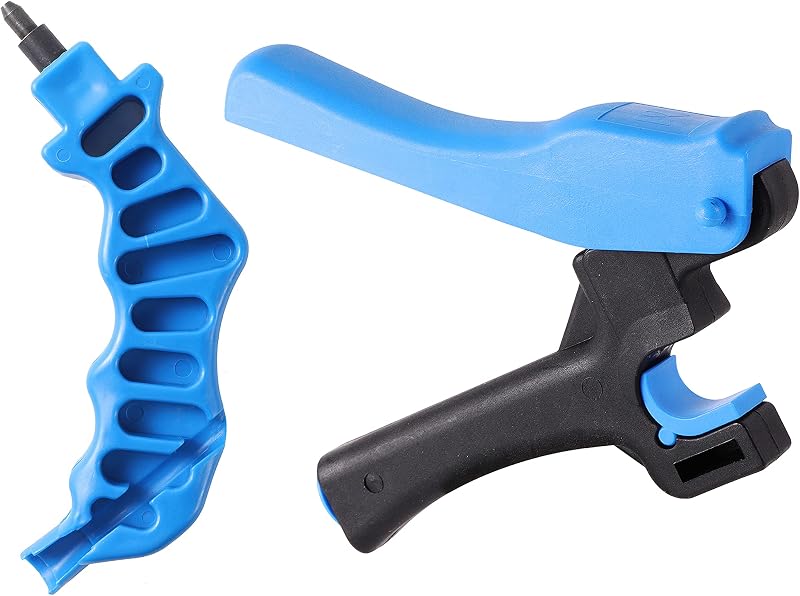 Accesorio perforador para tubería de riego por goteo 2 en uno | Herramientas de inserción Perforadora de tubo de goteo para un ajuste más fácil de 1/4" de pulgada y una inserción del emisor (juegos de herramientas de perforación profesional)