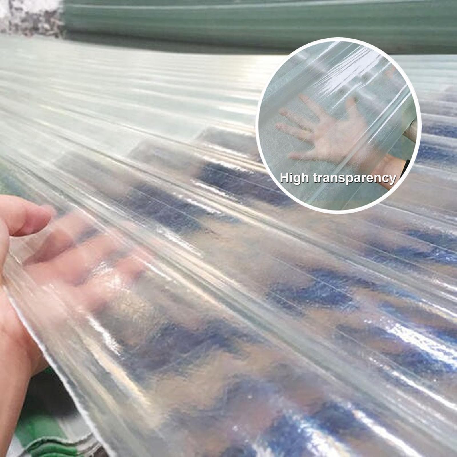 2mm Planchas Transparentes Tejados,2/4/6/9/10/12/16/20pcs Paneles Para Tejado Resistentes Al Impacto,Placa De Iluminación Natural FRP De Protección UV,Chapa Tejado (0.9×0.8m,2pcs)