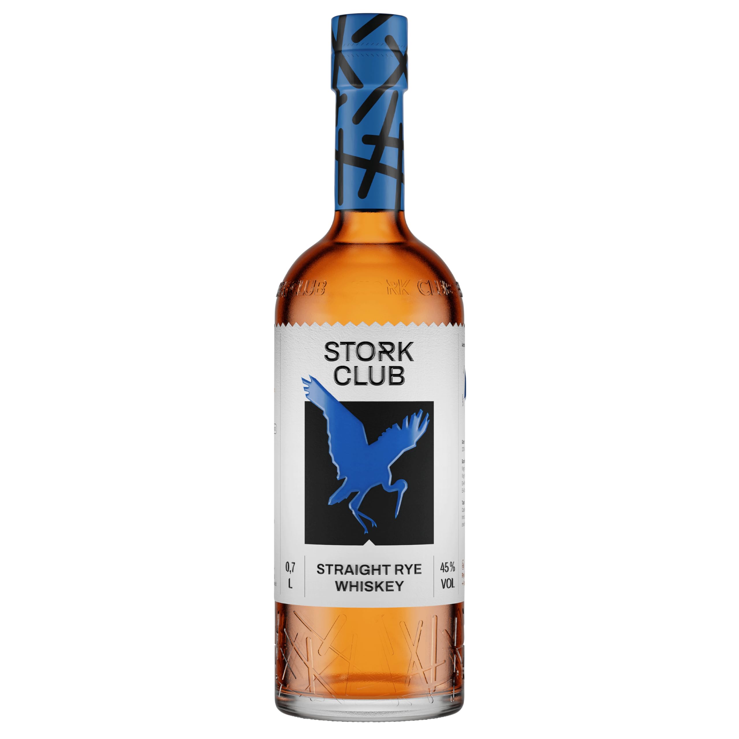 STORK CLUB Straight German Rye Whiskey (1 x 0,7 l) - Deutscher Roggen-Whiskey mit 45% vol.