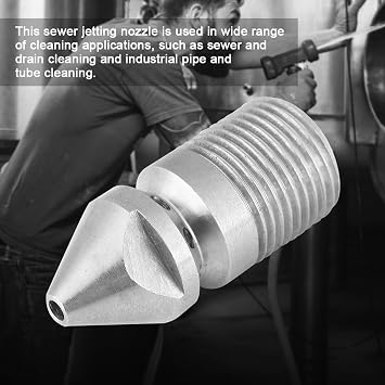 Sewer Jetting Nozzle, Drain Jetter Nozzle, 3/8BSP Male Thread