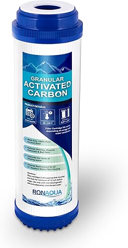 Miniatura 2 de Ronaqua - Cartucho de filtro de agua de carbón activado granular bien combinado con WFPFC9001, AP117, GAC-10, FXUTC, GAC1 (paquete de 2)