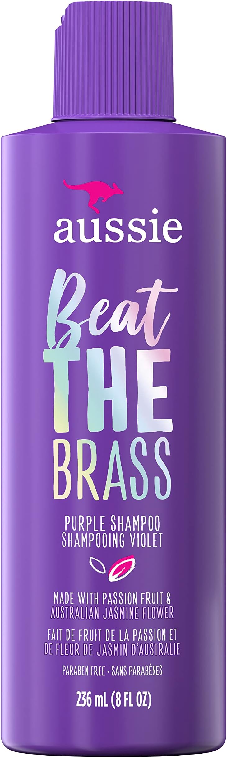 Beat The Brass Paraben-Free Purple Shampoo for Color-treated Hair, 8 Fl Oz