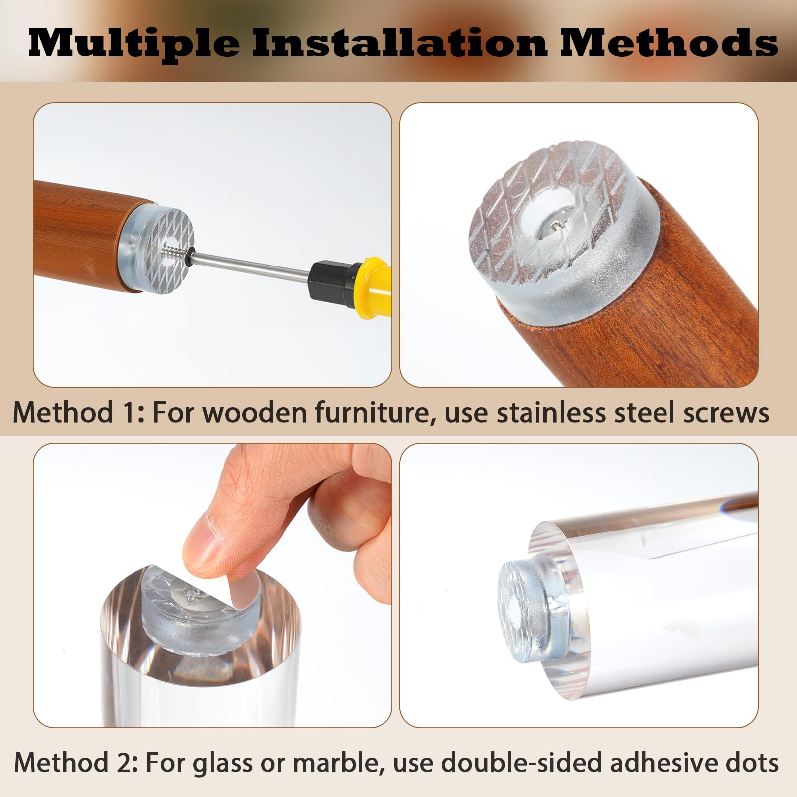 de almohadillas gruesas y suaves para patas de muebles, 14 unidades, laminado y protector de suelo de madera, antiarañazos, antideslizante, antigolpes, antiruido, duradero, resistente al
