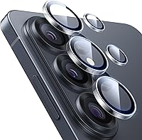 Vista 36 de ESR Protector de lente de cámara para iPhone 17 Pro Max/17 Pro/16 Pro Max/16 Pro/15 Pro Max/15 Pro/14 Pro Max/14 Pro, protectores de cámara Negro