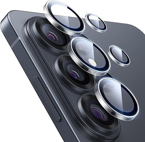 Miniatura 32 de ESR Protector de lente de cámara para Samsung Galaxy S25 Ultra, protectores de lente individuales, vidrio templado ultrafino con bordes de aluminio