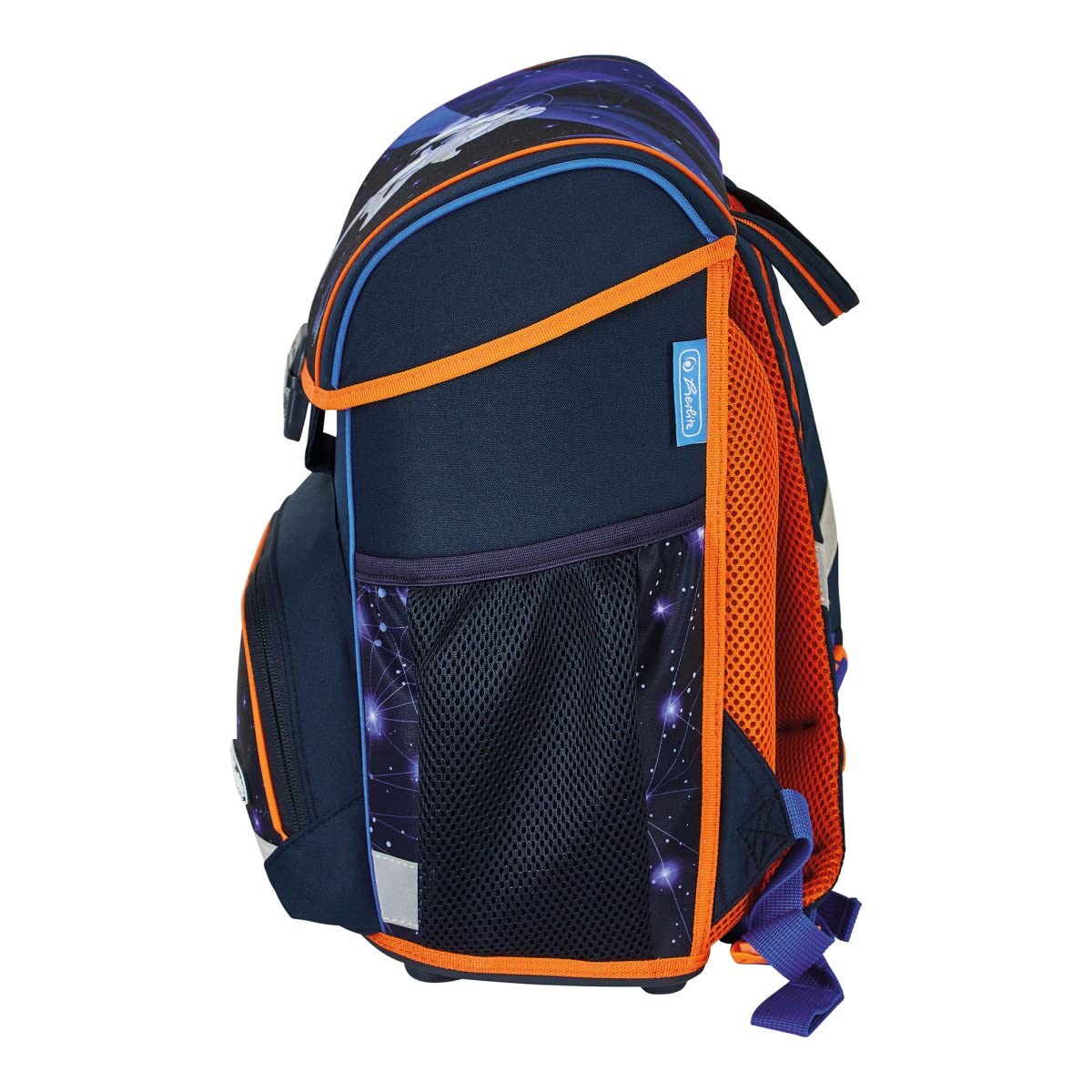 Herlitz Plecak szkolny Loop Młodzieżowy Tornister Torba na plecy | Pojemność 16L | Męski Damski Unisex Sportowy | Dla Ucznia Studenta Na co dzień | Pojemny Wytrzymały | Galaxy Games