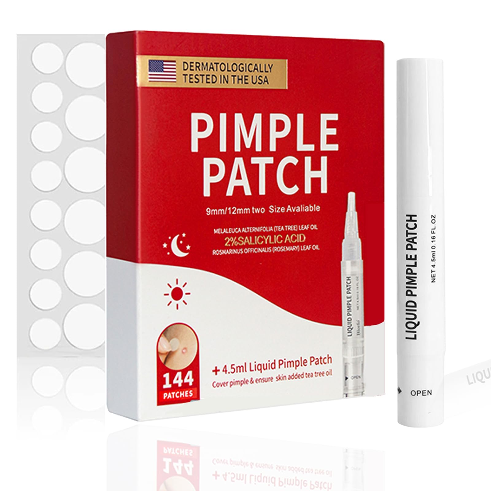 Pimple Patches for Face Pimple Patch Pimple Stickers - Hydrocolloid Acne Patch for Covering Zits and Blemishes Invisible