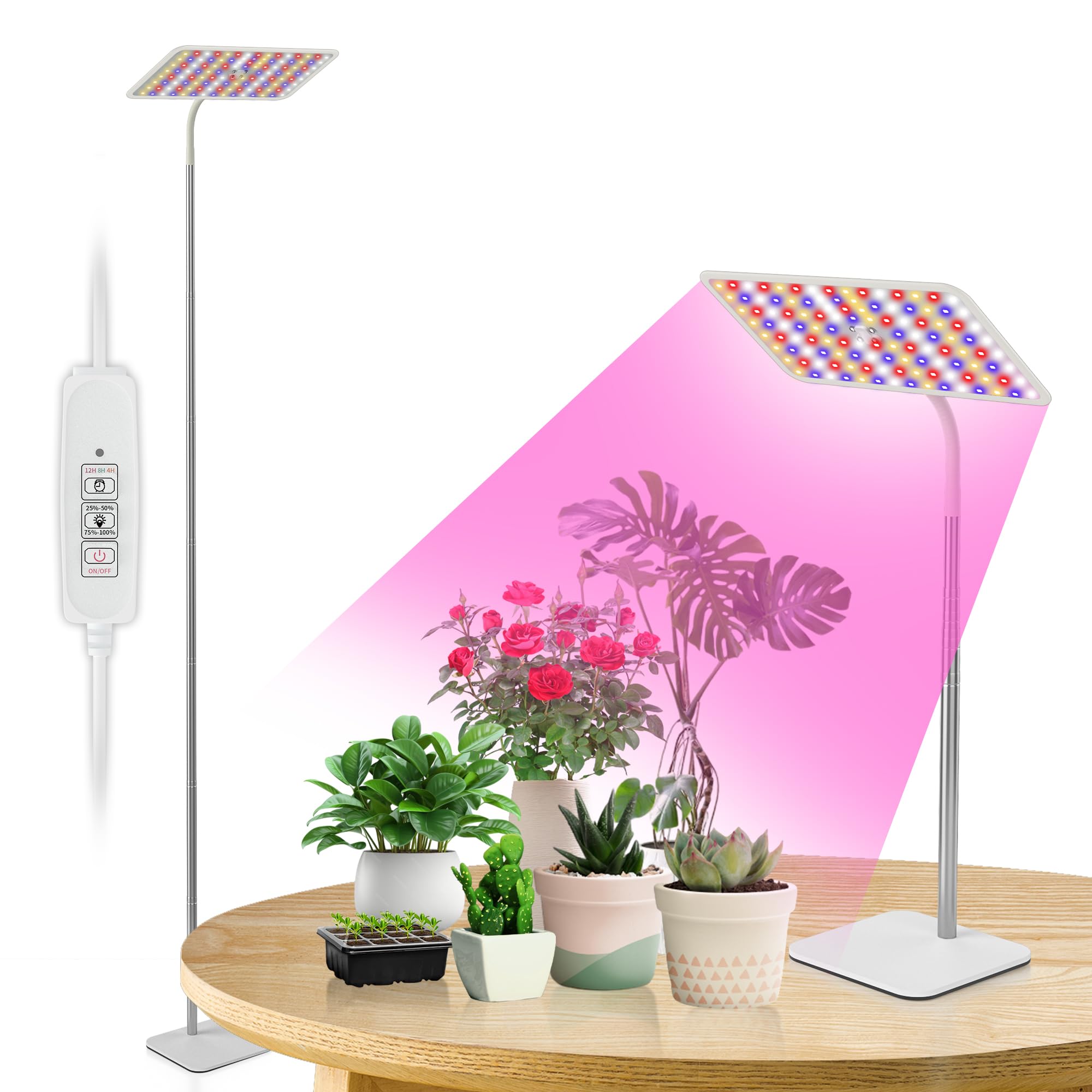 Amazon.com : BESTVA 18W Grow Lights for Indoor Plants with Stand