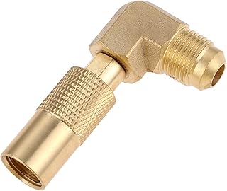 Aupoko Propane Elbow Adapter Fitting, 3/8" Male Flare Propane Adapter Conversion Fitting, for Blackstone 17Inch and 22 Inch Tabletop Camping Grill