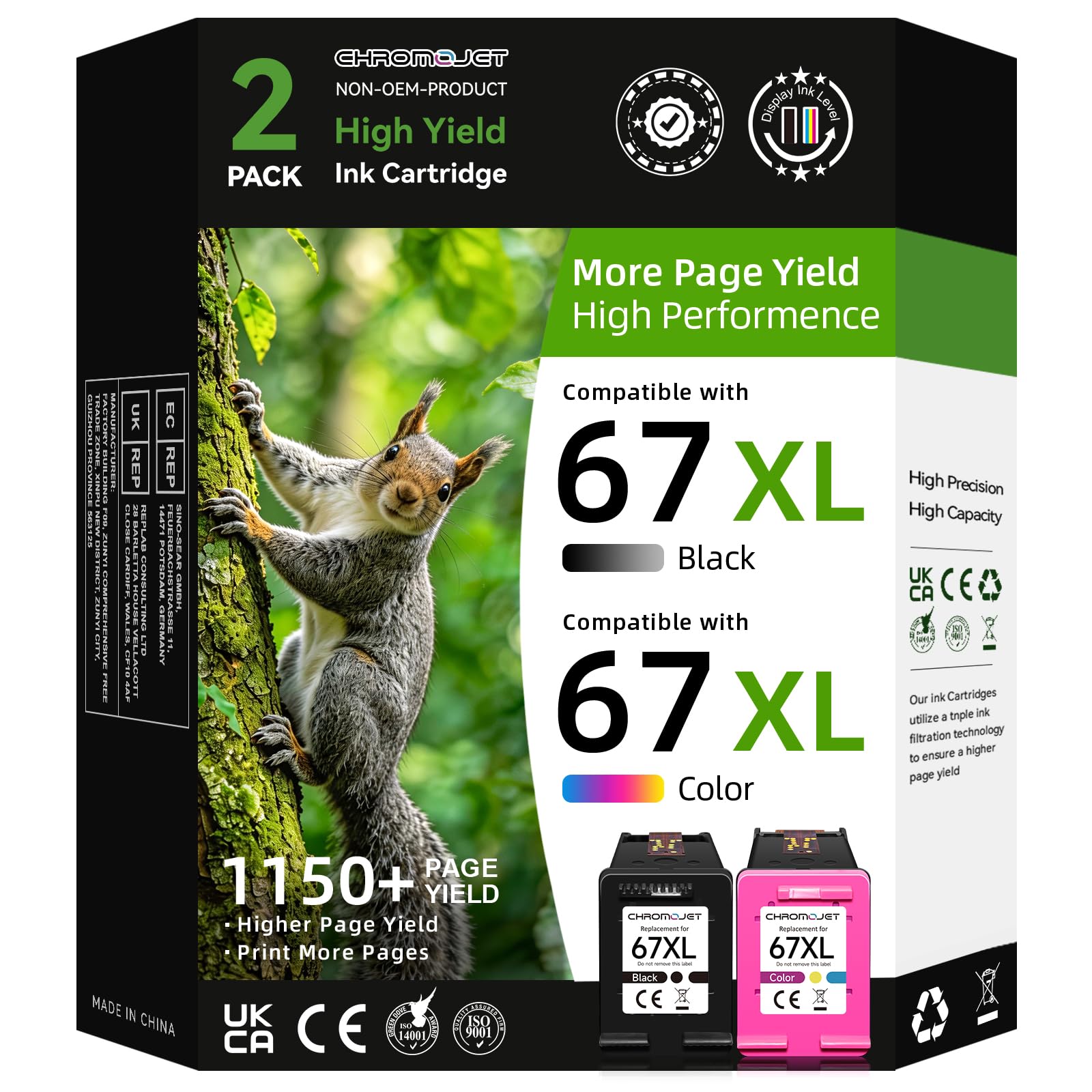 Chromojet 67 XL Ink Cartridges Combo Pack