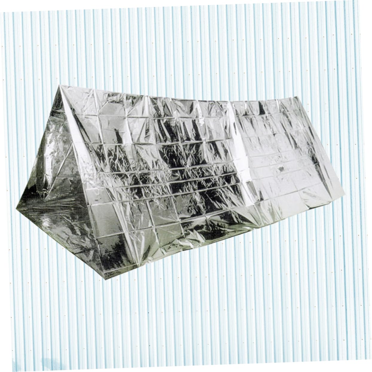 GALPADA Emergency Outdoor Folding Tube Tent Thermal Insulation for Camping Hiking Durable Survival Shelter for Two Reflective Aluminum Film Design