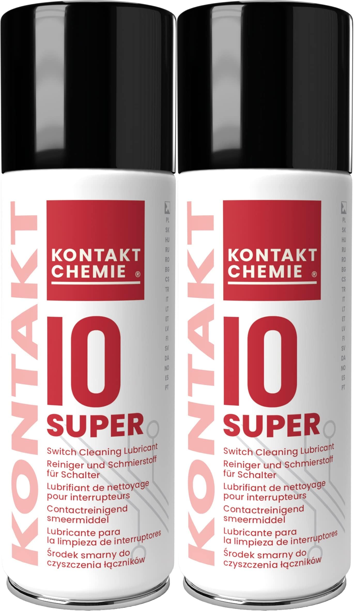 2 x Servisol Super 10 Switch Cleaner Lubricant Contact Cleaner Mixing Desk
